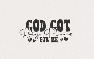 God's Got Big Plans PNG, Christian Kid png, Sublimation File, Retro Kids Biblical Design, Toddler