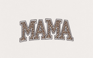 Leopard Mama PNG, Digital Download, Sublimation Design, Mama Design, Glitter Leopard, Tshirt PNG,