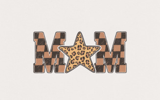 Retro Mama Leopard Print, Mama Checkered Png, Mothers Day Sublimation, Funny Mama Png, Digital