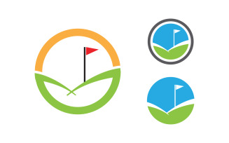 Sport Golf Vector icon Logo design illustration Template v.8