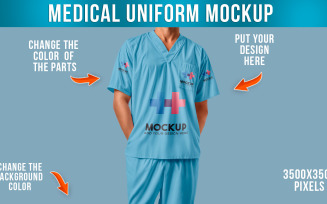 A Medical a Uniform Mockup