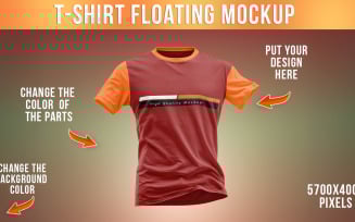a T-Shirt Floating Mockup