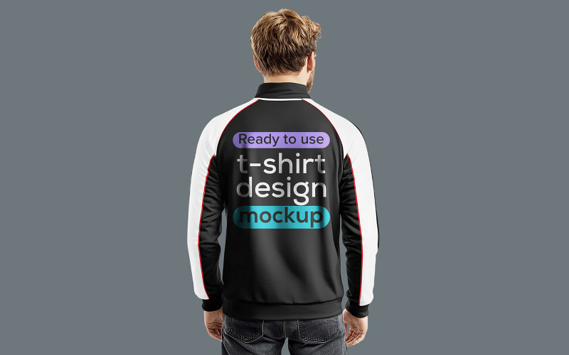 Black T-shirt Design Mockup On A Man Tshirt Mockup On Back Shirt Mockup Product Mockup