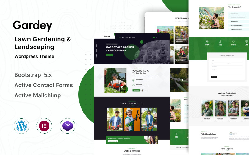 Gardey - Lawn Gardening and Landscaping Wordpress Theme WordPress Theme