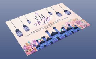 High-Resolution Eid Mubarak Template – Perfect for Greetings & Posters