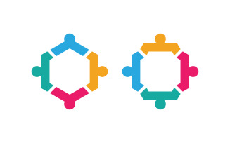 Community and adoption care network and social icon illustration v.19