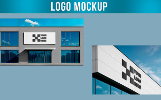 Logo Mockup Corporate Building