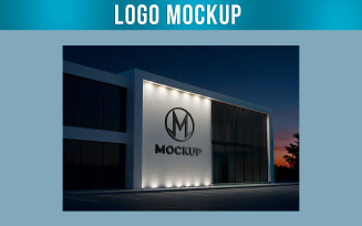 Logo Mockup Office Building