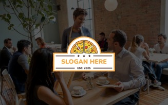 Pizza logo design Template