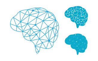 Brain Medical illustration icon template design v.2