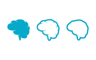 Brain Medical illustration icon template design v.3