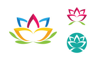 Lotus Logo Beauty Salon Cosmetic skincare vector icon design v.49