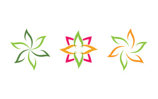 Lotus Logo Beauty Salon Cosmetic skincare vector icon design v.53