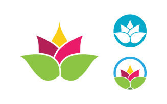Lotus Logo Beauty Salon Cosmetic skincare vector icon design v.54