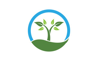 Nature leaf ecology vegan concept Logo illustration v.11