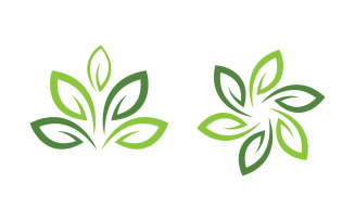 Nature leaf ecology vegan concept Logo illustration v.19