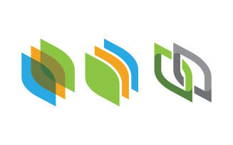 Nature leaf ecology vegan concept Logo illustration v.4