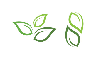 Nature leaf ecology vegan concept Logo illustration v.5
