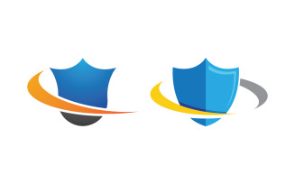 Shield security vector illustration design template v.10
