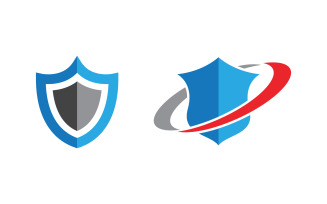 Shield security vector illustration design template v.11