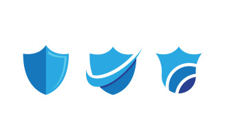 Shield security vector illustration design template v.12