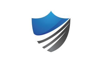 Shield security vector illustration design template v.6