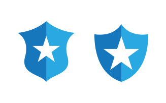 Shield security vector illustration design template v.7