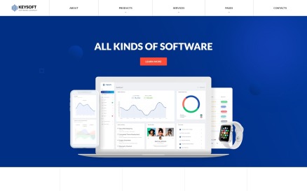 Keysoft - Software Company Creative Multipage HTML Website Template