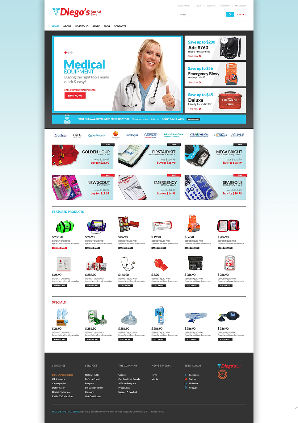 Ambulance Responsive WooCommerce Theme New Screenshots BIG