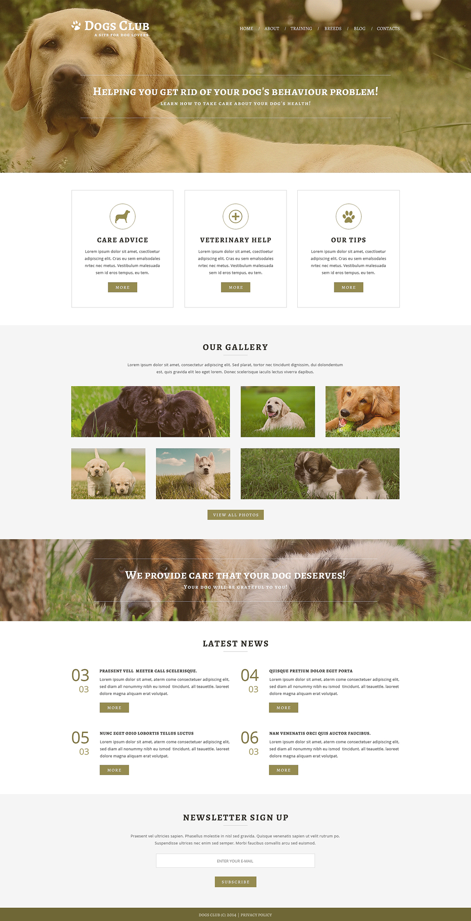 Animals  Pets Joomla Template New Screenshots BIG