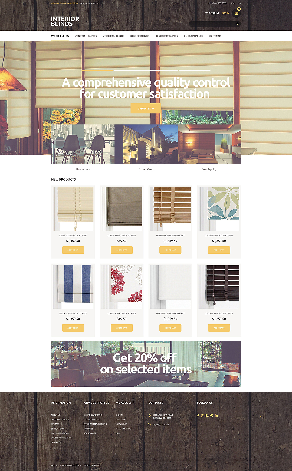 Beautiful Curtains Magento Theme New Screenshots BIG