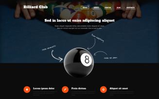 Billiards Responsive WordPress Theme