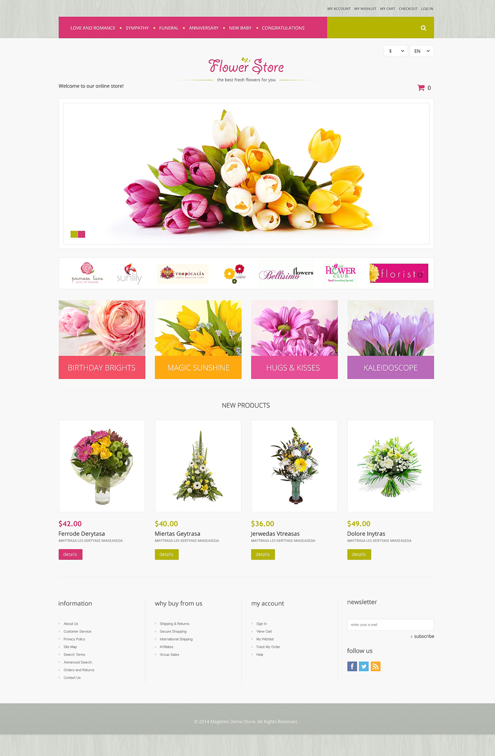 Florists Offerings Magento Theme New Screenshots BIG