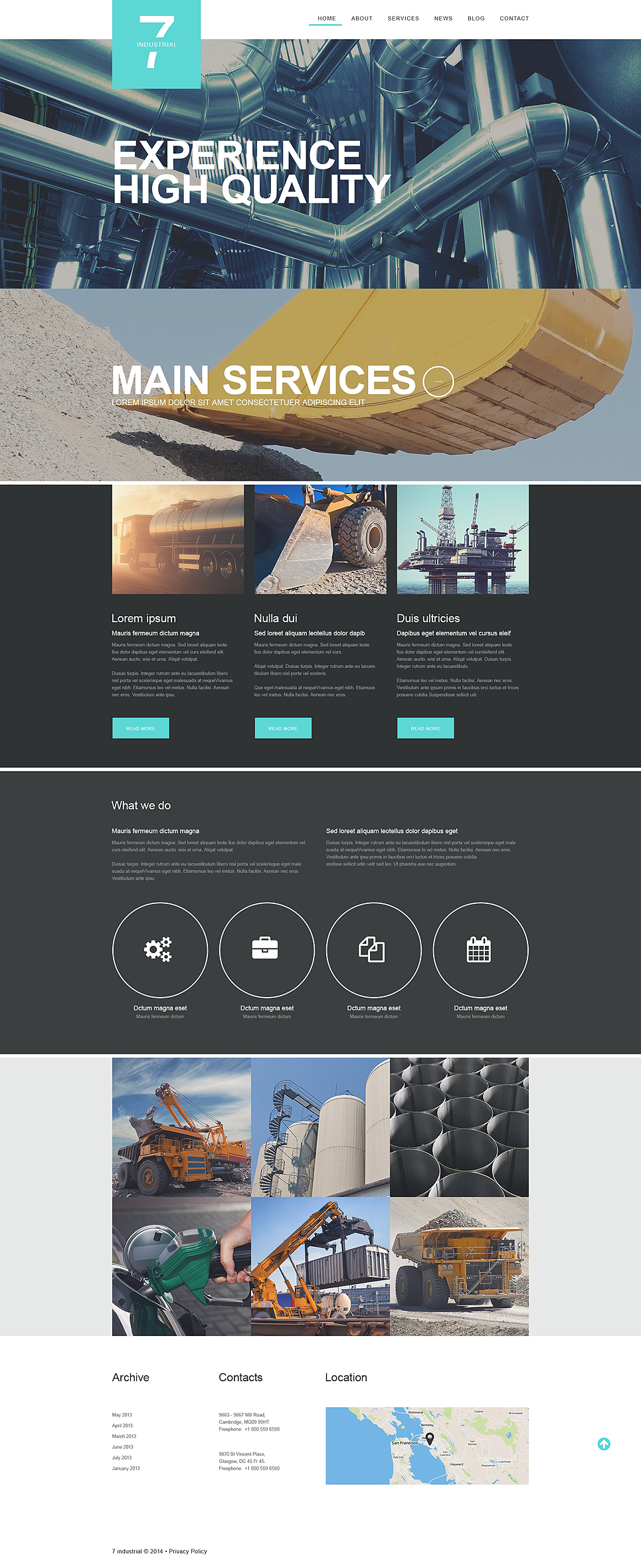 Industrial Muse Template New Screenshots BIG