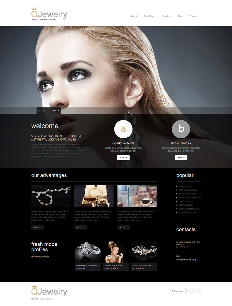 Jewelry Responsive WordPress Theme New Screenshots BIG