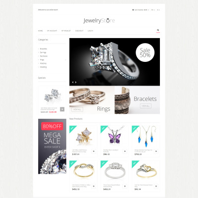 Magento Theme namens "Feiner Schmuck" #51276