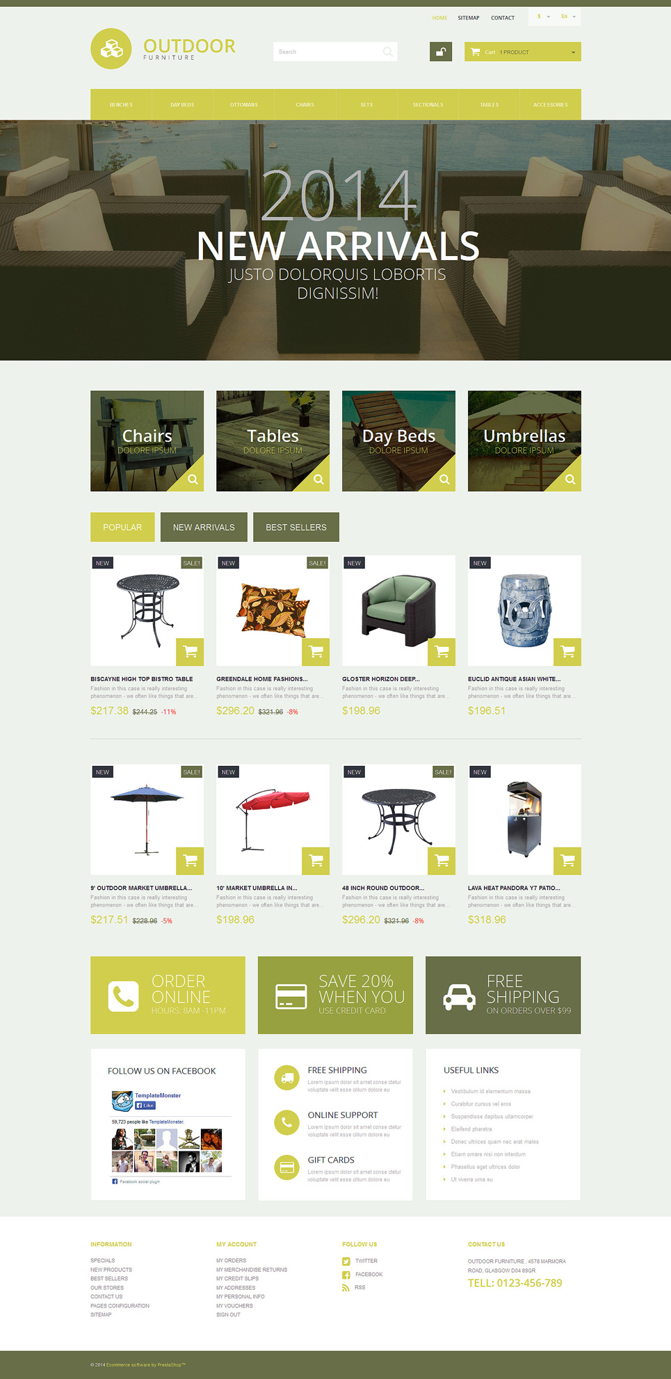 Ourdoor PrestaShop Theme New Screenshots BIG