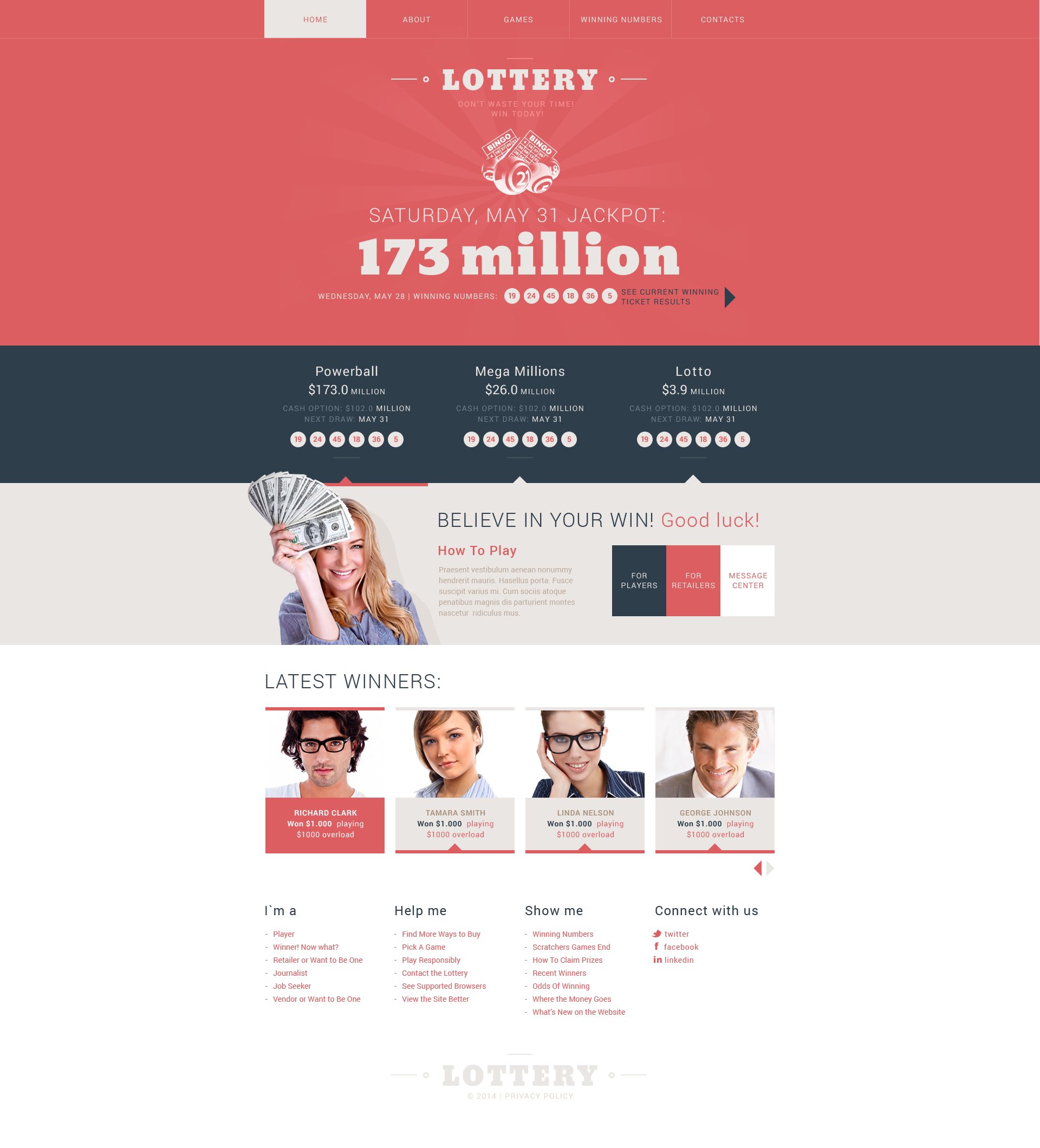 Responsive Website template over Online casino №51282 - screenshot