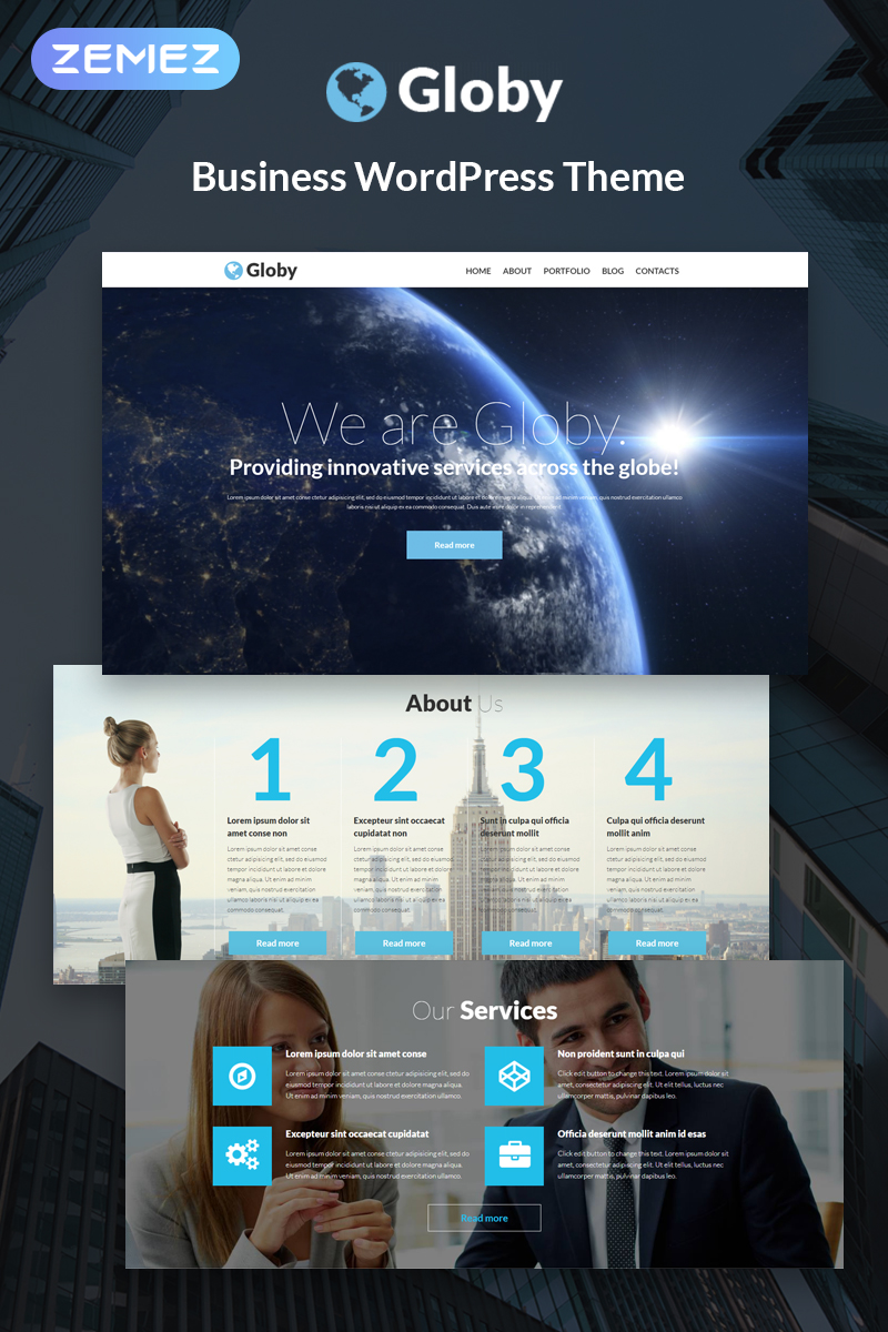 Responsive Your Business Wordpress #51253