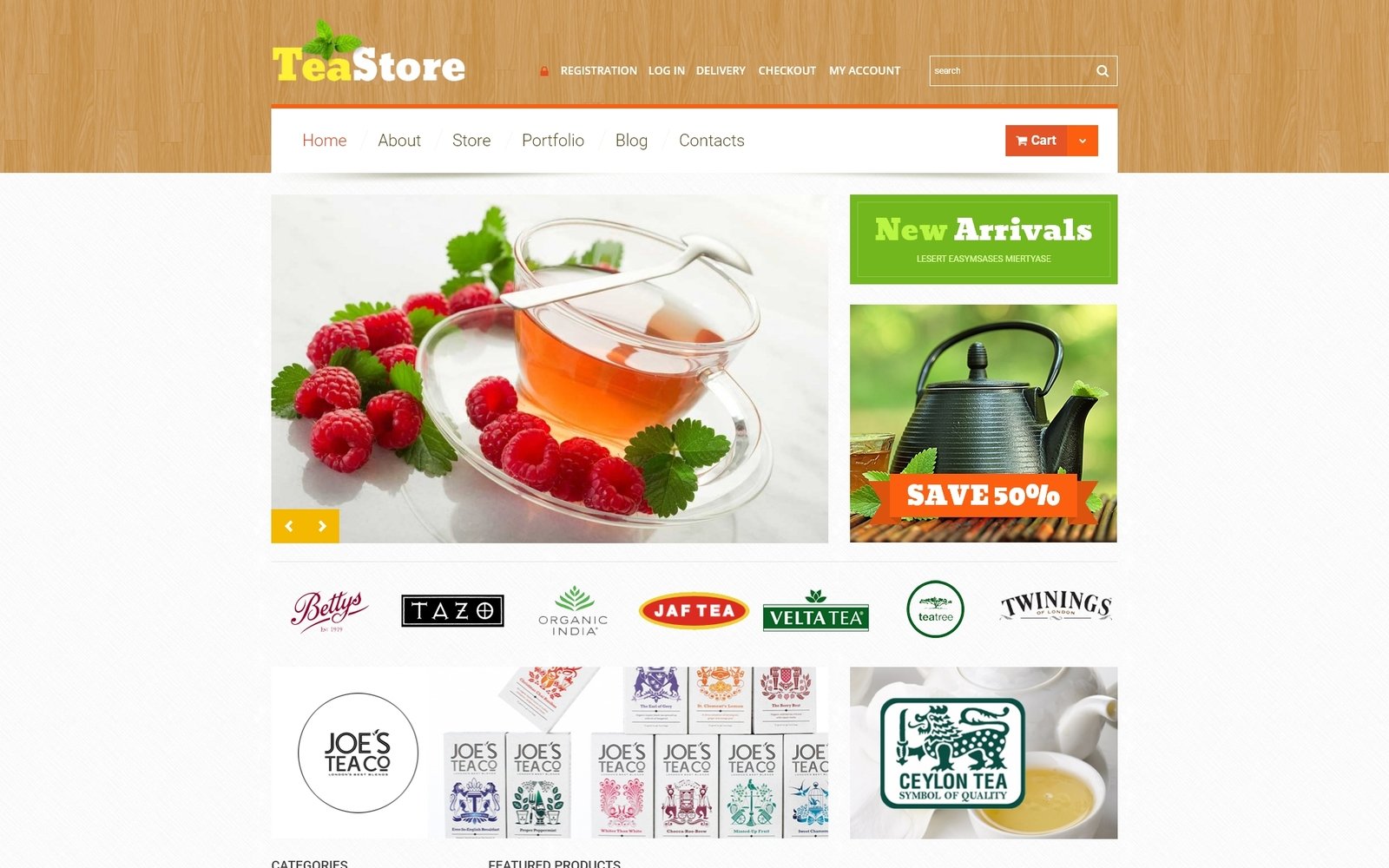 Tema WooCommerce "Tea Ceremony" #51202