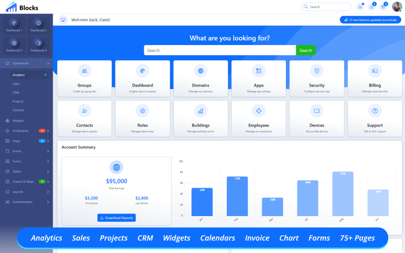 Blocks – Multipurpose Bootstrap Admin Dashboard Template Admin Template
