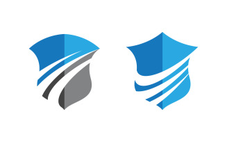 Shield security vector illustration design template v.8