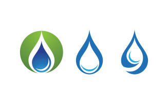 Water drop Plumbing Logo Template vector illustration vv.57