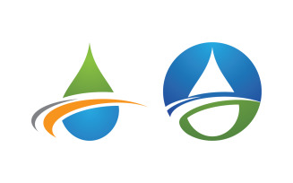 Water drop Plumbing Logo Template vector illustration vv.59