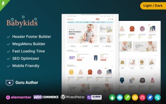 Babykids - Kids Fashion and Toys Store Store WooCommerce Theme
