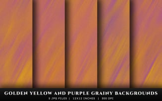 Golden Yellow and Purple Grainy Texture Backgrounds