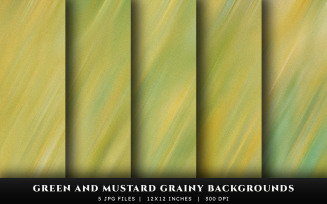 Green and Mustard Grainy Texture Backgrounds