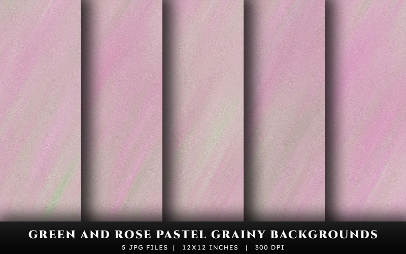 Green and Rose Pastel Grainy Texture Backgrounds