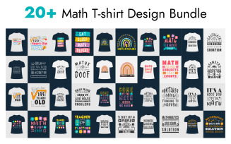 20+ Math T-shirt Design Bundle