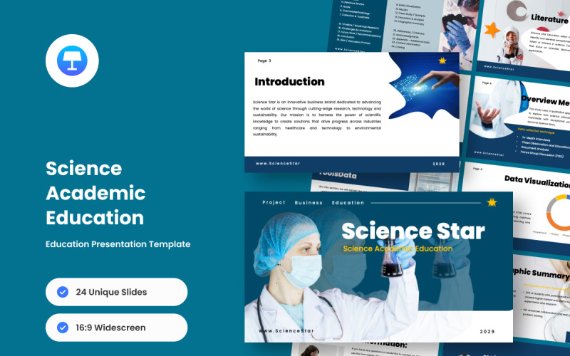 Science Research Presentation - Keynote Keynote Template